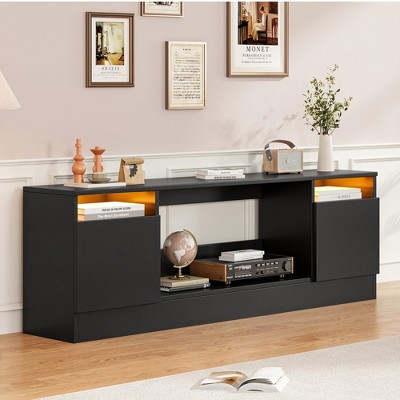 Garvee TV Stand, Center Cabinet with Storage Place for TV Up to 75", Modern Entertainment Center with Storage Cabinet