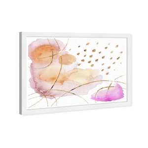 19" x 13" Rain or Shine Abstract Framed Wall Art White - Wynwood Studio: Modern Decor, Horizontal Layout - 1 of 4