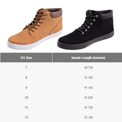 Мужские Alpine Swiss Keith Mens High Top Fashion Sneakers Lace up Casual Boots Tan 10 M US — фото 6