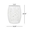 PAGED Modern Round Outdoor Side Table,13.25 inch Iron Patio End Tables for Backyard,Pool, Indoor Companion,Durable and Stable - 3 of 4