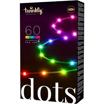 Twinkly Dots App-Controlled Flexible LED Light String USB-Powered. Indoor Smart Home Lighting Decoration