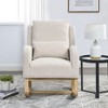 Ridstar Modern Accent Chair & Armchair with One Lumbar Pillow & Two Side Pockets For Living Room-Beige - 3 of 4