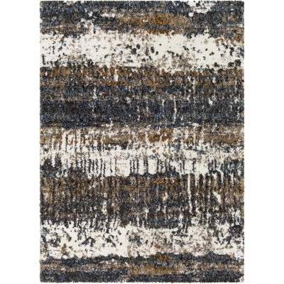 Hauteloom Arboles Abstract Lined Plush Area Rug