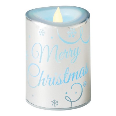 Diva At Home 4.5" LED Lighted "Merry Christmas" Flameless Color Changing Candle