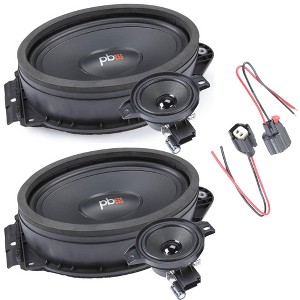 PowerBass OE69C-GM2 - 6"x9" 2 Ohm Direct Fit Compatible with GMC OEM Component Speakers Kit / 80Wmrs - 160Wmax  - Pair - 1 of 4