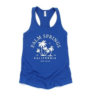 Simply Sage Market Women's Palm Springs Palm Trees Graphic Racerback Tank - 1 of 3