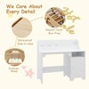 Kids Desk & Chair with Hutch, Study Desk for Boys & Girls, Storage Cabinet, Wooden Study Table, Student Writing Desk & Computer Workstation - 4 of 4