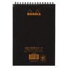Rhodia Wirebound Notepad - Lined 80 sheets - 6 x 8 1/4 - Black cover. - 3 of 3