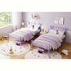 Metal Bed Frame with Heart Headboard & Footboard, Kids/Teens Platform Bed, No Box Spring Needed, 12.2" Underbed Storage, Easy Assembly - 3 of 4