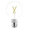 GE 2pk 60W Color Select G25 LED Globe Light Bulbs Clear: Dimmable, Warm White, Filament, 500 Lumens, E26 Base - 3 of 4