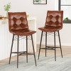 2pc Pineview Contemporary Tufted Counter Height Barstools - Christopher Knight Home - 2 of 4