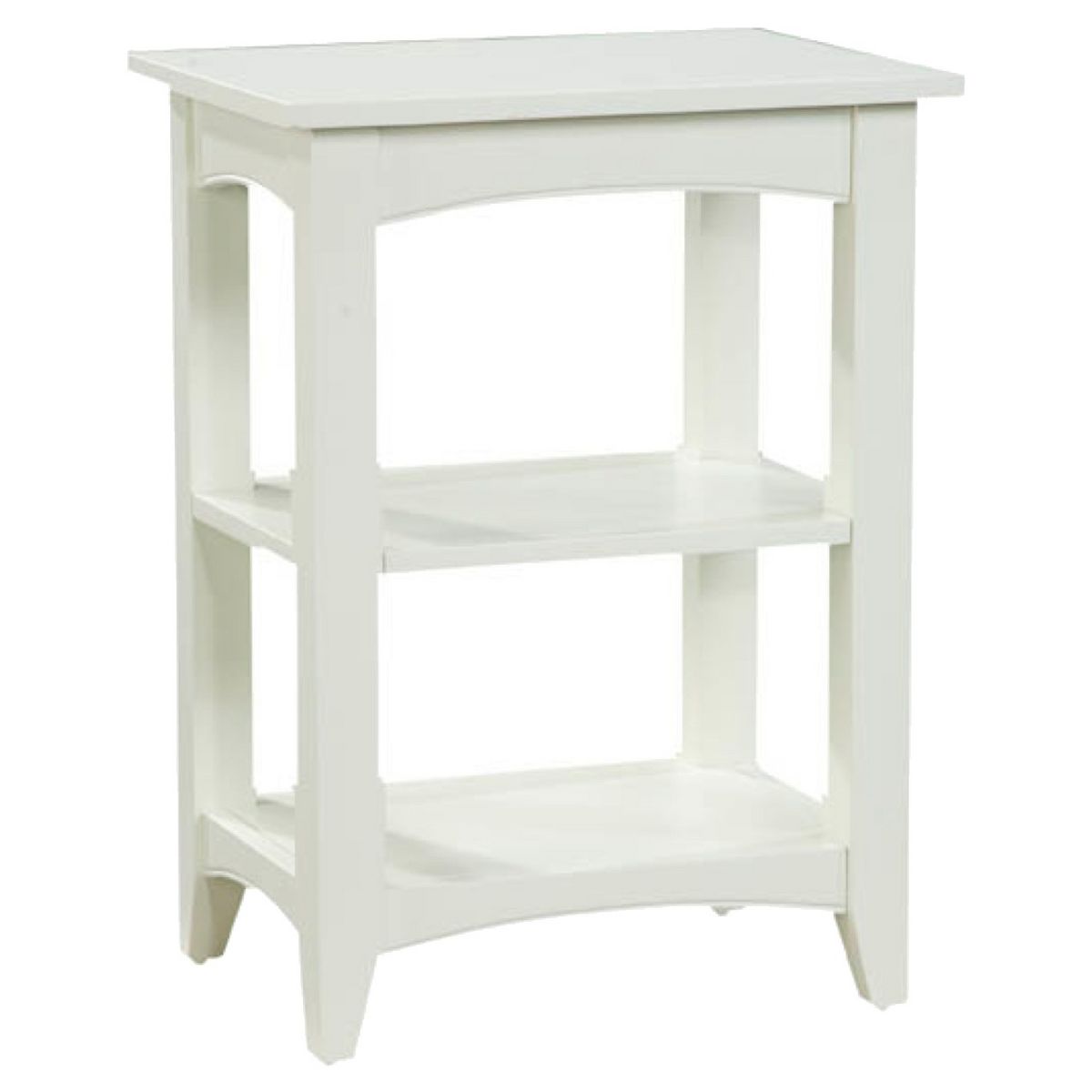 Shaker Cottage Wood 2 Shelf End Table - Alaterre Furniture