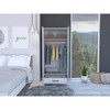 NicBex 71.10"H Armoire Wardrobe Closet Storage Cabinet with 2 Doors & Shelves & Inner Drawer for Bedroom - 4 of 4