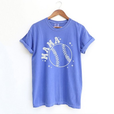 Simply Sage Market Women's Mama Baseball Stars Mini Short Sleeve Graphic Tee