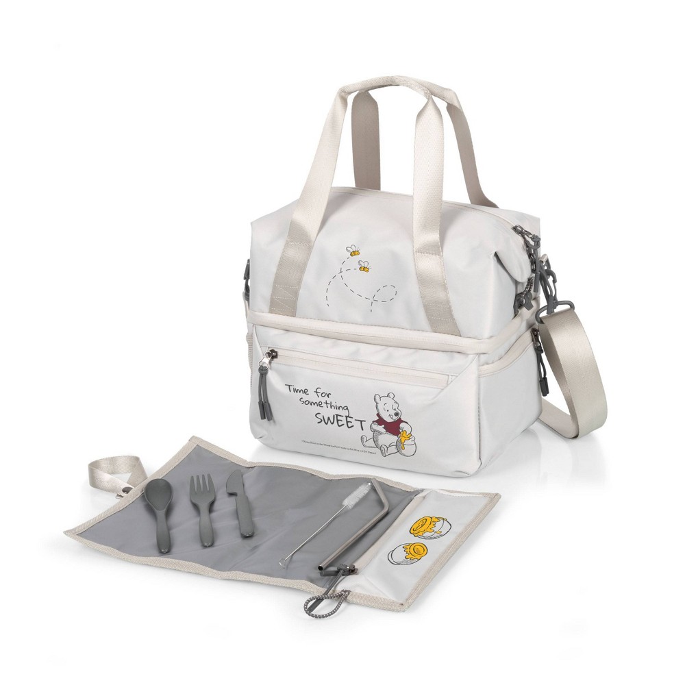 Photos - Serving Pieces Oniva Winnie the Pooh Tarana Lunch Bag Cooler with Utensils - Gray