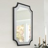 LNC Bathroom Mirrors 33.9-in W x 47-in H Rectangular Silver Dual-Tone Framed Wall Mirror,Black/Gold - 4 of 4