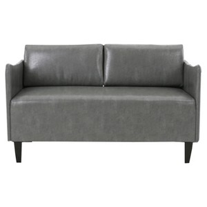 Nyx Upholstered Loveseat Gray - Christopher Knight Home - 1 of 4