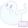 Boy's Design By Humans Boo Cute Ghost Halloween cute design By BoogieCreates T-Shirt - 2 of 3