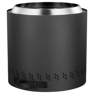 VEVOR Smokeless Fire Pit Stove Bonfire, H: 15.4 in x Dia: 15.7 in ,Wood Burning Fireplaces with Removable Ash Pan, for Outdoor Patio Camping,Black - 1 of 4