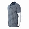 Gioberti Men's Regular Fit Yarn Dye Striped Short Sleeve Polo Shirt With Pocket - 3 of 3