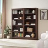 JAHRSTIM Halston Standard Bookcase, Adjustable Storage Open Display Shelving Unit for Home and Office Space, 31.49”L x 13.77”W x 72.8”H, Dark Cherry - 4 of 4