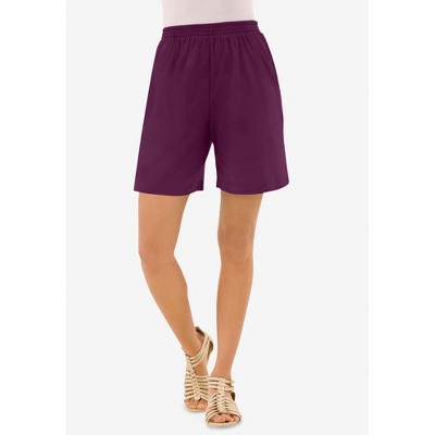 Roaman's Women's Plus Size Petite Soft Knit Short