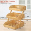 Aoibox Bamboo Fruit Basket, Kitchen Counter Organizer for Fruits and Vegetables, Sturdy Storage Stand with Easy Assembly - 4 of 4