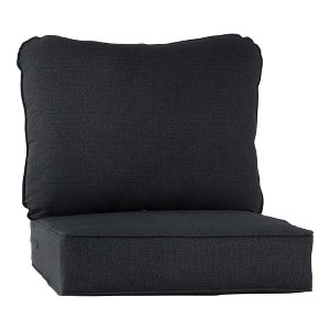 2-Piece Deep Seat Outdoor Cushion Set - 1 of 4