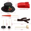 iMountek"16Pcs Snowman Decorating Kit with Hat, Scarf, Eyes, Mouth, Nose for Winter Party & Christmas Decor"MultiColor - 2 of 4