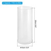 Unique Bargains High Borosilicate Glass Wear Resistant Clear Cylinder Vase - 2 of 4