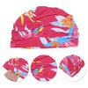 Unique Bargains Nylon Pleated Style Swimming Cap 1Pc - 3 of 4
