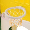 VYNXARIA 7-in-1 Yellow Spaceship Play Set for Kids: Double Slide, Tunnel, Ring Toss, Hoop, Climbing Area - 3 of 4