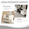 Lirago 25.2"W * 25.6"D * 30.7"H Modern Beige Linen Sofa Chair with Breathable Cushion-Compact Design for Bedroom/Reading Nook, Durable & Easy Assembly - 3 of 4