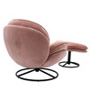 CAVINAS 360° Swivel Accent Chair with Ottoman,Modern Lazy Chair for Living Room,Upholstered Armchair with Metal Base,Living Room Furniture - 3 of 4