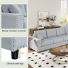 NicBex L-Shaped Modular Sectional Sofa with Removable Back Cushions and 2 Pillows for Living Room,Apartment,Office,Gray - 4 of 4