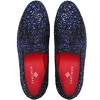 Santimon Mens Slip On Loafer Shoes Metallic Sequins Nightclub Glitter Luxury Wedding Prom Shoes - 4 of 4