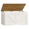 Usikey 39.4" Storage Chest, Toy Box with 2 Safety Hinges, Lift Top Wooden Toy Chest, Storage Bench, for Living Room, Bedroom, Entryway - 2 of 4