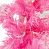 Northlight Pre-Lit Artificial Flocked Pine Christmas Garland - 9' - Pink - Clear Lights - image 4 of 4