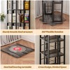 Besiost Freestanding Rotating Bookshlf, 4-Tier Corner Storage Shelf, Bookcase - 4 of 4