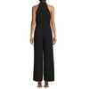 EG PRO Women Crepe Jumpsuit Stretch Criss Cross Halter Neckline Sleeveless With Pockets - 2 of 4