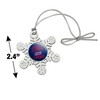 UIC Flames Metal Snowflake Christmas Tree Holiday Ornament - 3 of 3