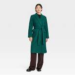 Women's Essential Wool Overcoat Jacket - A New Day™