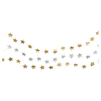 3ct Gold & Silver Star Garland - Spritz™
