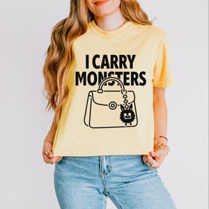 Simply Sage Market I Carry Monsters Purse Boxy Crop Top - 1 of 4
