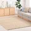 Home Conservatory Mixed Stripe Handwoven Jute Indoor Area Rug, 4' x 6', Blue - 2 of 4