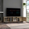 Chic Crate - Harwich 5-Tier Scandinavian Media Unit w/ Cable Management & Display Ledges - Solid Light Oak TV Stand for Living Room/Entryway - 2 of 4