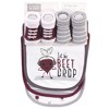 Hudson Baby Infant Boy Cotton Bib and Sock Set 5pk, Drop The Beet, One Size - 2 of 2