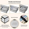 HOMLUX 40" Christmas Wrapping Paper Storage Bag with Flexible Partitions & Pockets - 3 of 4