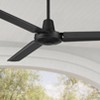 52" Casa Vieja Plaza DC Industrial Rustic 3 Blade Indoor Outdoor Ceiling Fan with Remote Control Matte Black Damp Rated for Patio Exterior House Home - 2 of 4