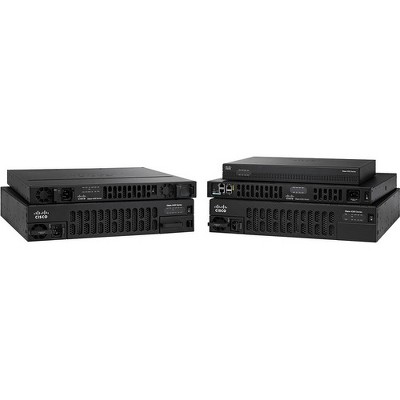 Cisco 4321 Router - 2 Ports - Management Port - 4 Slots - Gigabit Ethernet - 1U - Rack-mountable, Wall Mountable, Desktop